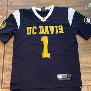Colosseum UC Davis Dark Blue Collegiate Jersey. Size S